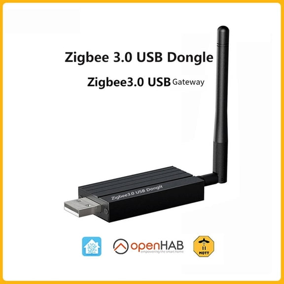Zigbee 3.0 USB Dongle Multi-Protocol Support Plug & Play for Home Assistant OpenHAB ZigBee 2MQTT