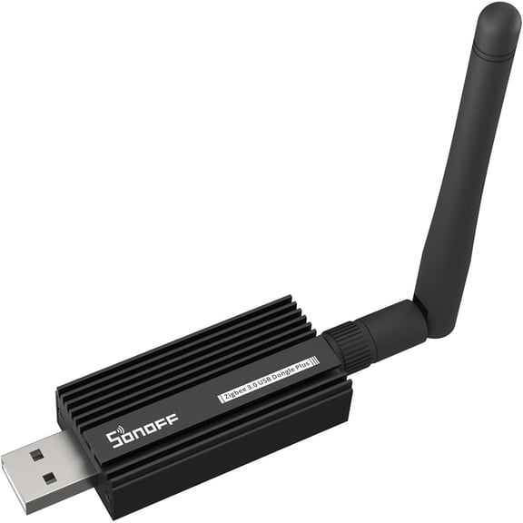 Zigbee 3.0 USB Dongle Plus-E Gateway, Universal Wireless Zigbee USB Adapter with Antenna for Home Assistant, Open HAB, Zigbee2MQTT etc