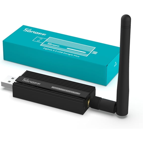 Zigbee 3.0 USB Dongle Plus Gateway, Universal Zigbee USB Gateway with Antenna for Home Assistant, IoBroker, Wireless Zigbee 3.0 USB Adapter(1 Pack)