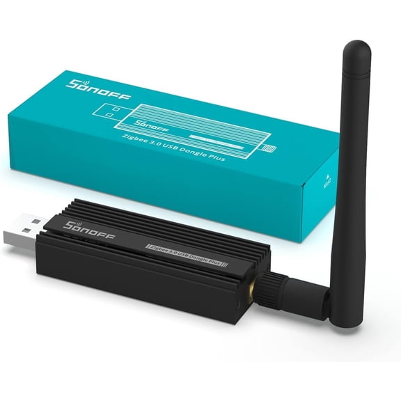 Zigbee 3.0 USB Dongle Plus Gateway, versal Zigbee USB Gateway with Antenna for Home Assistant, IoBroker, Wireless Zigbee 3.0 USB Adapter(1 Pack)