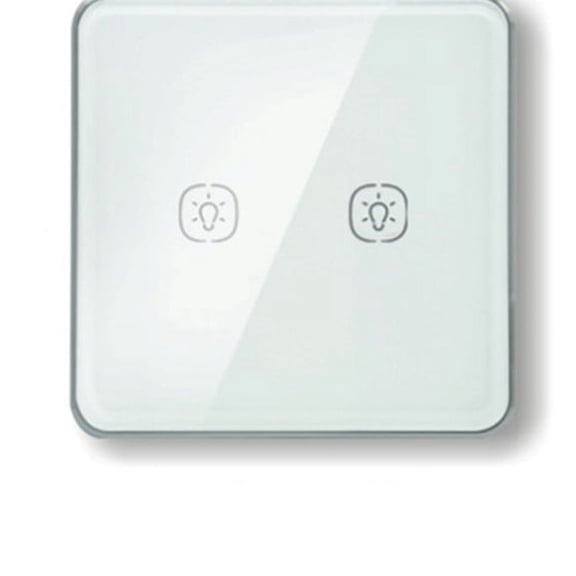 Zigbee Light Switch with Aluminum Frame Glass Touch Switch Work with Tuya Home Assistant Control 1 Way,1 x Light Switch