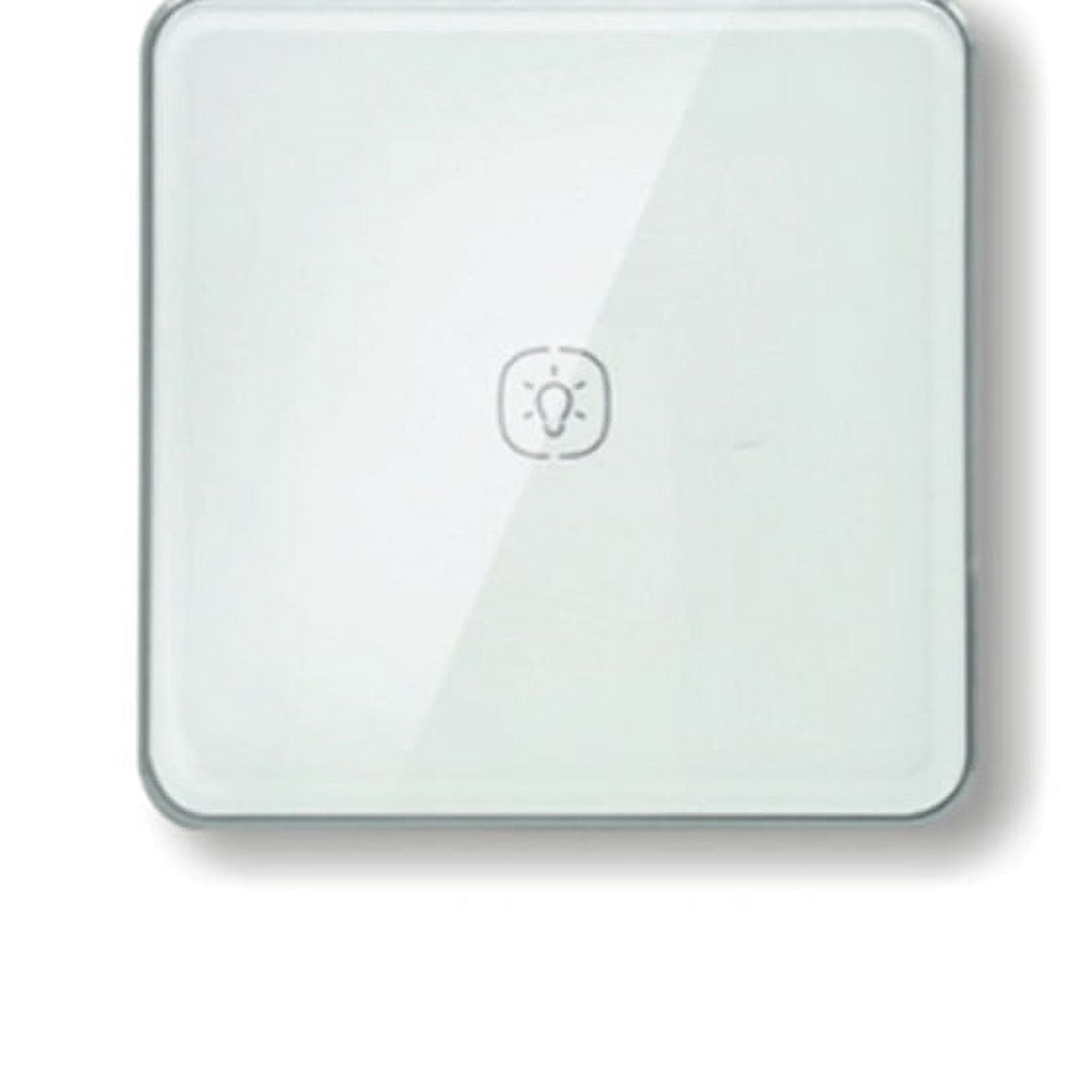 Zigbee Light Switch with Aluminum Frame Glass Touch Switch Work with Tuya Home Assistant Control 2 Way,1 x Light Switch