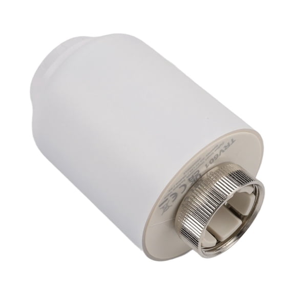 For Zigbee Smart TRV Controller Rotatable LCD Thermostatic Radiator Valve Window Open Detection Anti Calcification App Voice Control Home Heating 6 Adapters User Design