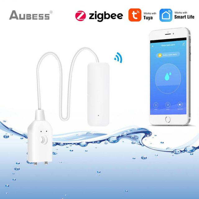 Zigbee Tuya Smart Home Water Sensor Leakage Detector Alarm Water Leak