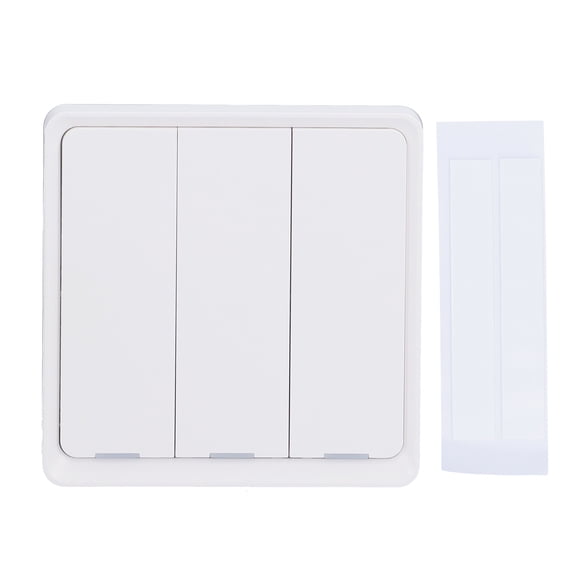 Zigbee Wireless 3-Button Scene Switch with App and Voice Control, White