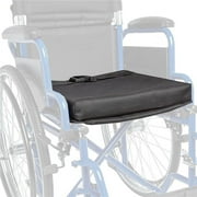 Ziggo  18 in. Universal Seat Cushion - Folding Pediatric Wheelchairs for Kids, Teens & Young Adults, Black
