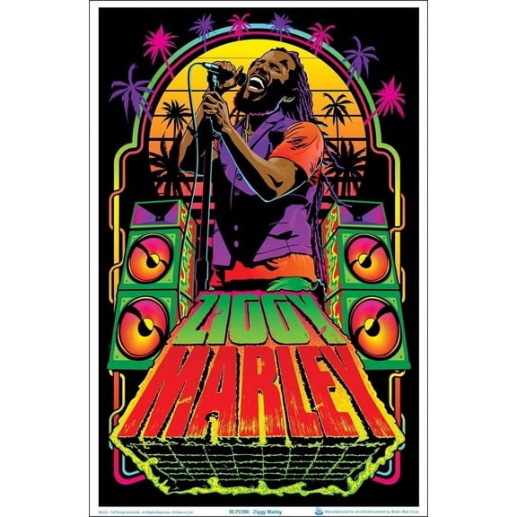 Ziggy Marley Blacklight Poster 23" x 35"