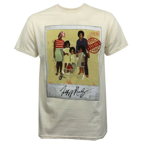 Ziggy Marley Men's Family Potrait T-Shirt Natural XL