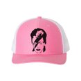 thumbnail image 1 of Ziggy Stardust Hat, Bowie, David Bowie Hat, 90's Punk Rock, Trucker Hat, Snapback, David Bowie Apparel, Bowie Hat, 10 Colors!, Black Text, Hot Pink/White, 1 of 1