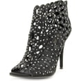 thumbnail image 1 of zigi soho darlah peep-toe embellished ankle booties, 1 of 4