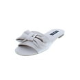 thumbnail image 1 of Zigi Soho Womens Valiant Satin Open Toe Flat Sandals Beige 8 Medium (B,M), 1 of 2