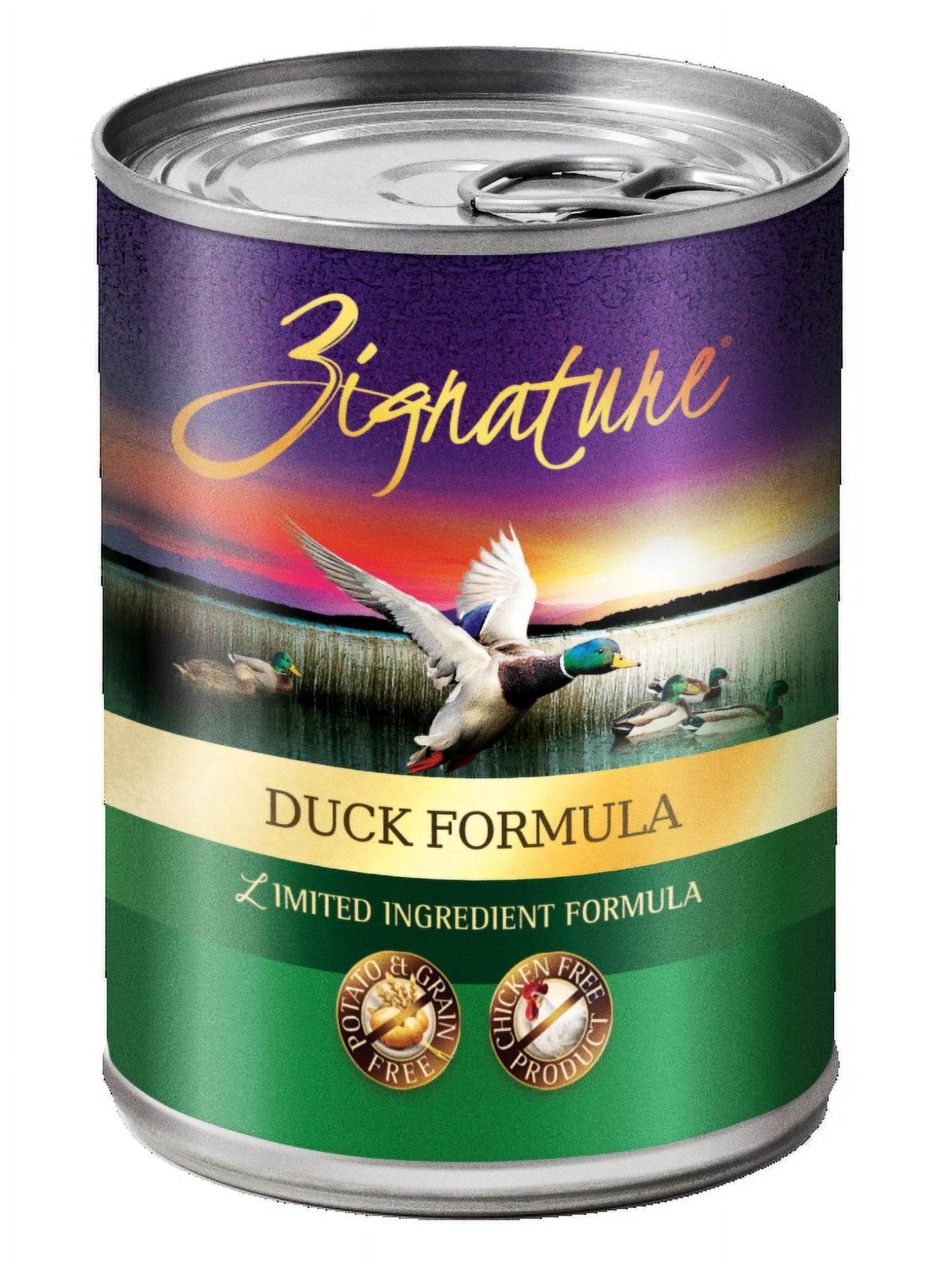 Zignature Duck Formula Dry Dog Food, 13 Oz, 12 Count