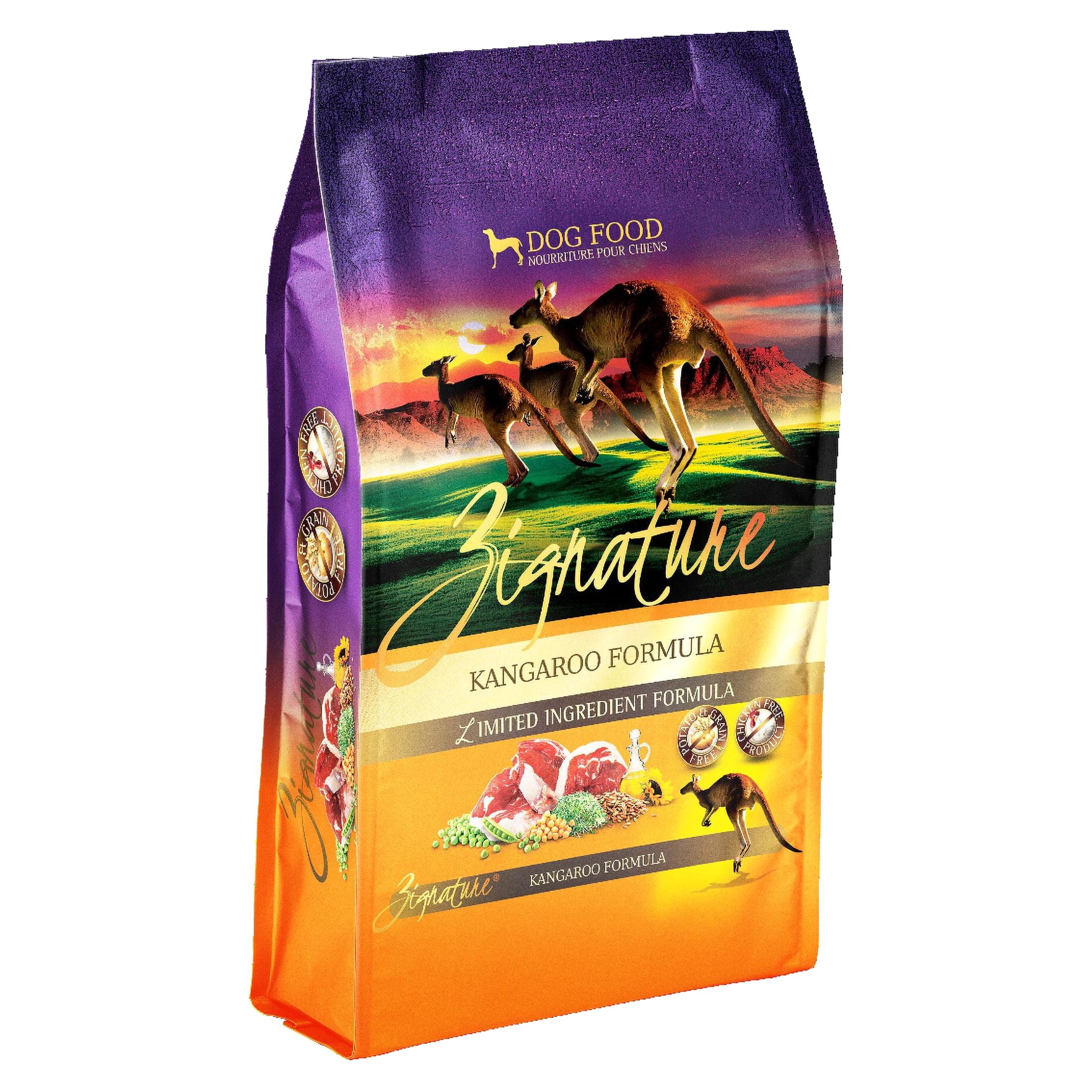 Zignature Limited Ingredient Grain-Free Kangaroo Formula Dry Dog Food, 13.5 LB