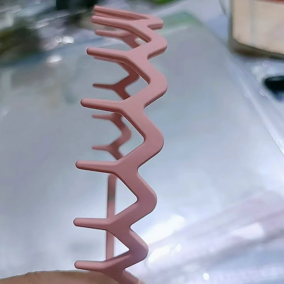 Zigzag Headband Headband with Teeth Tooth Headband for Women Girls Plastic Wavy Hair Comb Headband Zig Zag Black Plastic Tooth Hair Comb Plastic Headband for Women Men Girl