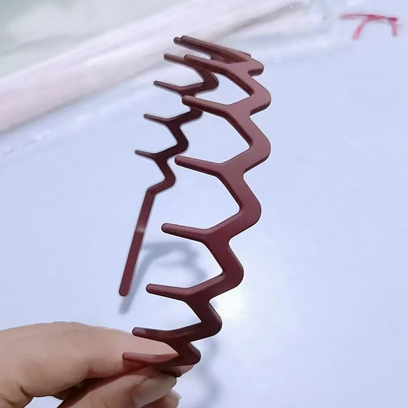 Zigzag Headband Headband with Teeth Tooth Headband for Women Girls Plastic Wavy Hair Comb Headband Zig Zag Black Plastic Tooth Hair Comb Plastic Headband for Women Men Girl