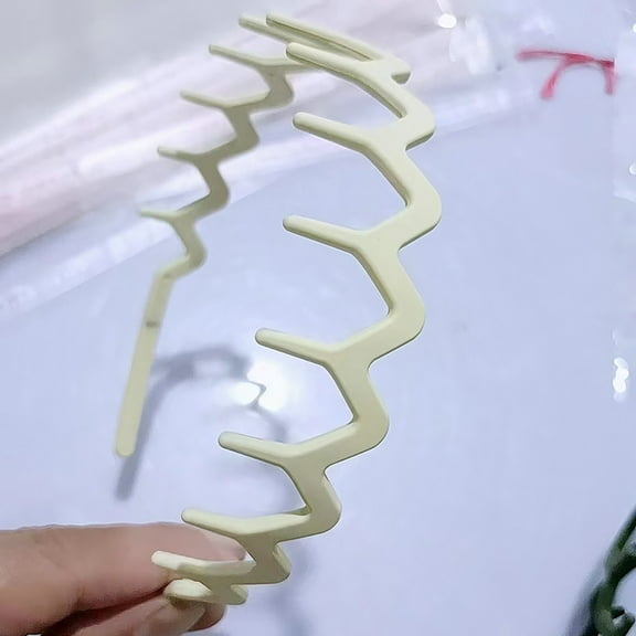 Zigzag Headband Headband with Teeth Tooth Headband for Women Girls Plastic Wavy Hair Comb Headband Zig Zag Black Plastic Tooth Hair Comb Plastic Headband for Women Men Girl