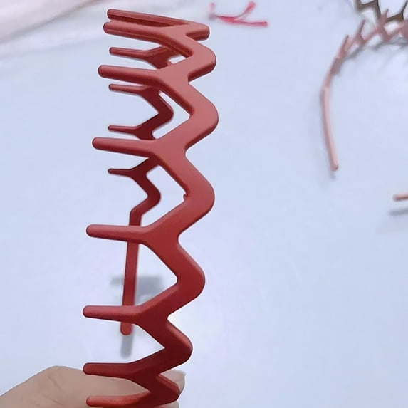 Zigzag Headband Headband with Teeth Tooth Headband for Women Girls Plastic Wavy Hair Comb Headband Zig Zag Black Plastic Tooth Hair Comb Plastic Headband for Women Men Girl