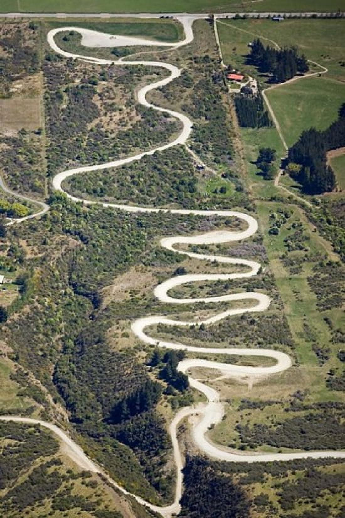 Zigzag Road to the Remarkables Ski Field Queenstown South Island New Zealand Canvas Art - David Wall DanitaDelimont (24 x 35)