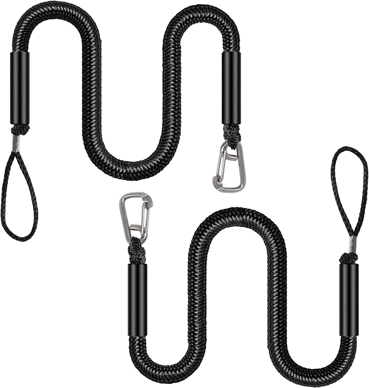 Zihao Bungee Dock Lines - Boat Accessories - 4 Feet Bungee Shock Cords ...