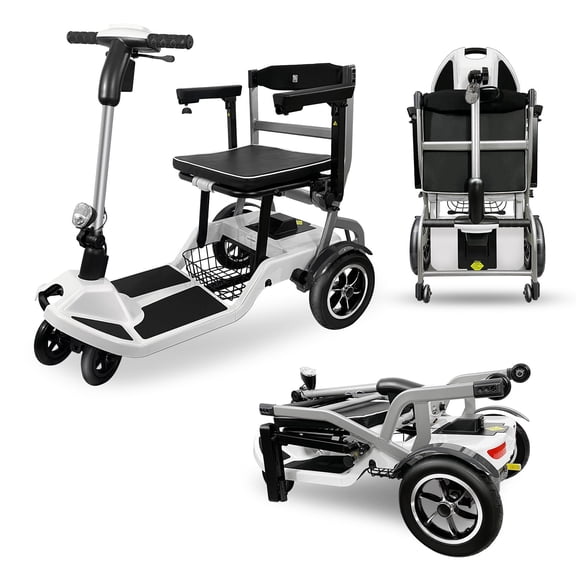 ZiiLIF R3b - New Ultralight Foldable Powered Mobility Scooter for Adults/Seniors - Easy for Travel