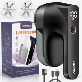 Loheer Fabric Shaver, Electric Lint Remover, Lint Shaver, Sweater Defuzzer with LED Display