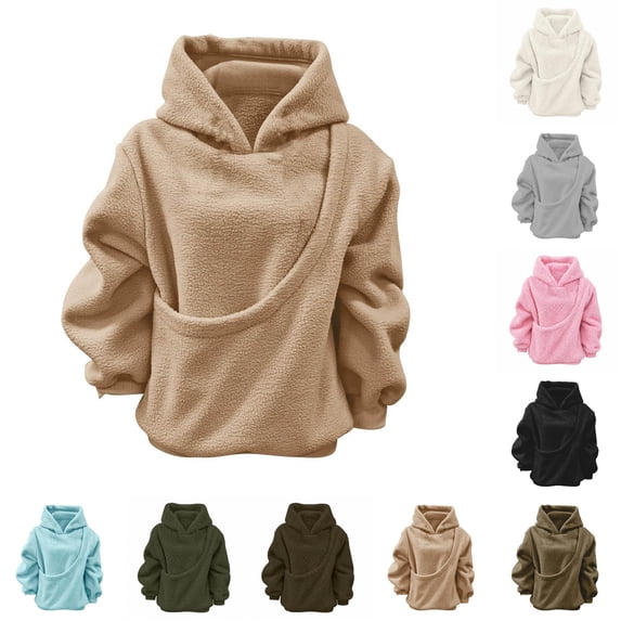 Zijinkuiwen Men Pet Pouch Hoodie Soft Drawstring Long Sleeve Pullover Sweatshirt for Small Dogs Puppies Daily Wear Outdoor Walking Travel,Brown,L