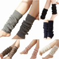 thumbnail image 1 of Zijinkuiwen Women Knit Leg Warmers Ribbed Stretchy Thick Soft Leg Sleeves for Daily Casual Outfit Wear,Grey,One Size, 1 of 4