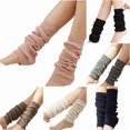 thumbnail image 1 of Zijinkuiwen Women Knit Leg Warmers Ribbed Stretchy Thick Soft Leg Sleeves for Daily Casual Outfit Wear,Pink,One Size, 1 of 3