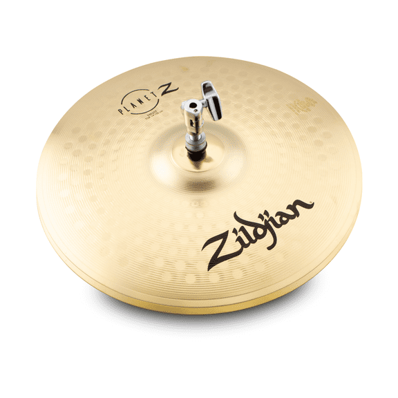 Zildjian 14" Planet Z Hi Hat Cymbal Pair, High Quality Sound, Durable Brass Construction