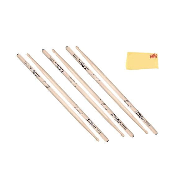 Zildjian 5A Anti-Vibe Wood Drumsticks - 3 Pack