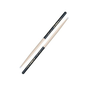 5A Hickory Nylon Tip Drumsticks - Black Dip