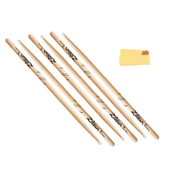 Zildjian 7A Nylon Tip Drumsticks - 3 Pack