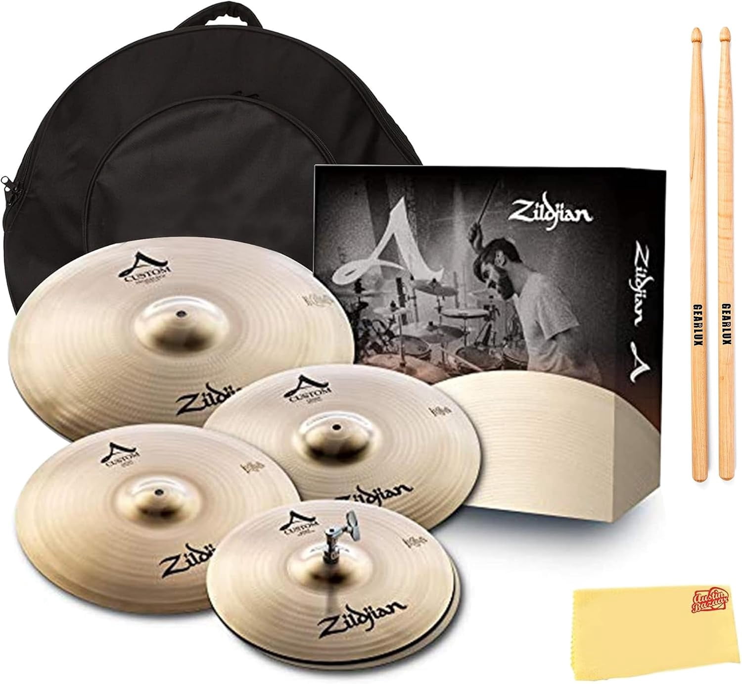 Zildjian A20579-11 A Custom Cymbal Pack w/ Cymbal Bag
