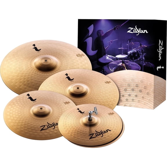 Zildjian I Series Pro Gig Cymbal Pack - 14" Hi Hats, 16" Crash, 18" Crash, and 20" Ride