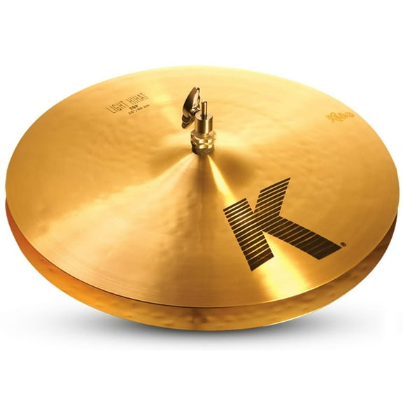 Zildjian K0926 K Light 16 Inch Hihat Cymbal Pair Low Profile Traditional Finish