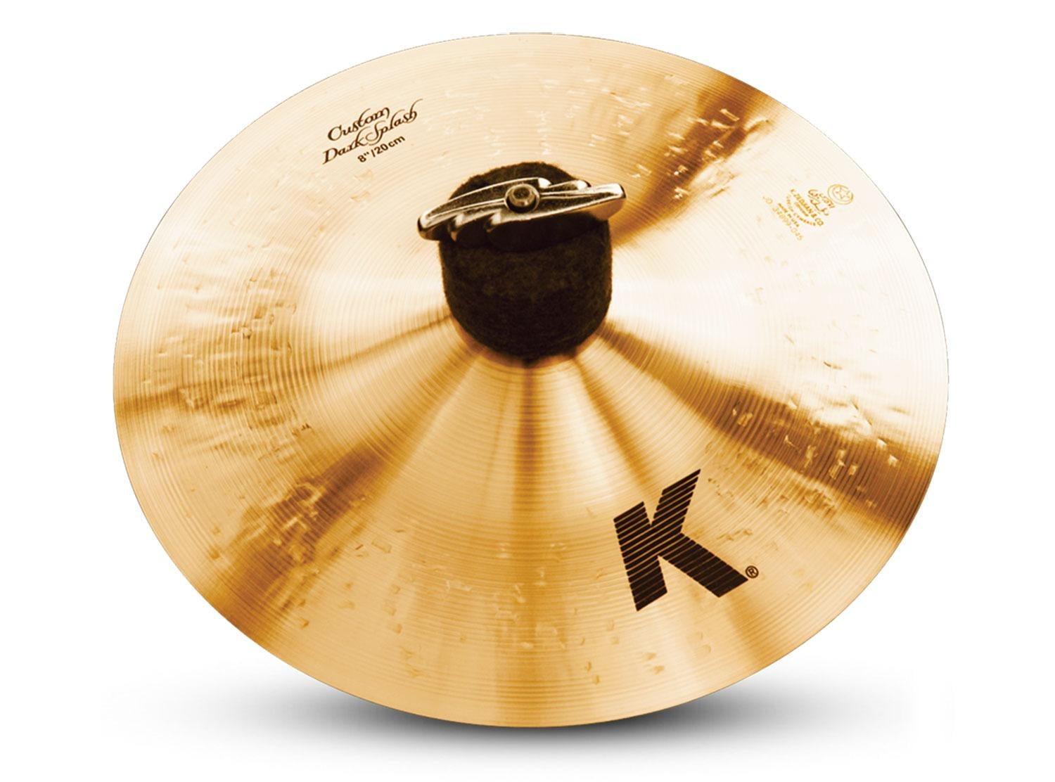 Zildjian K0930 8" K Custom Dark Splash Drumset Paper Thin Cymbal Soft Vol New