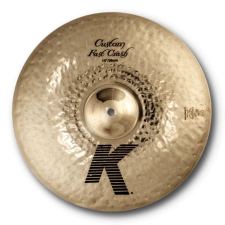 Zildjian K0980 14" K Custom Fast Crash Drumset Cast Bronze Cymbal Blend Bal New