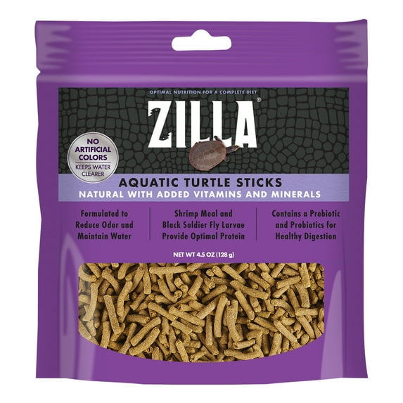 Zilla Aquatic Turtle Food Sticks, 4.5 Ounces