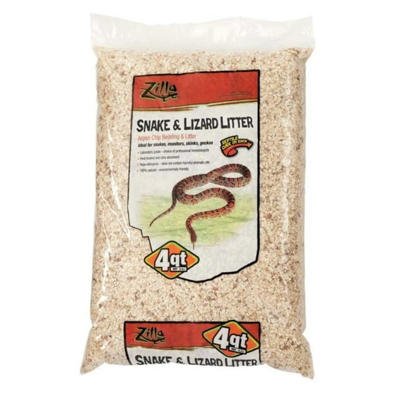 Lizard Litter, 4 Quart Bag, Ideal For All Types Of Snakes, Lizards, Turtles, And Arachnids
