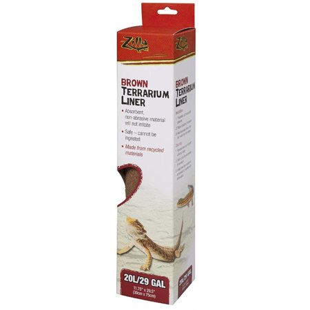 Zilla Brown Terrarium Liner for Reptiles