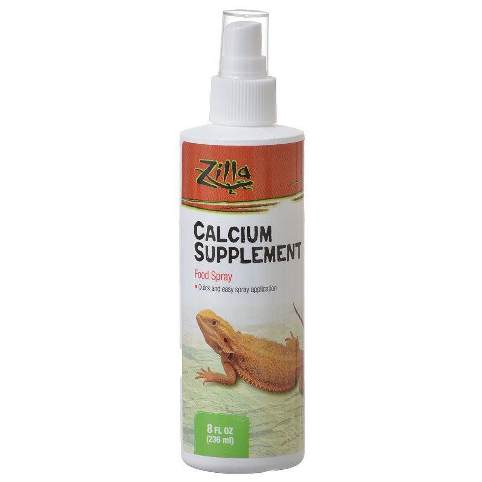 Zilla Calcium Supplement Food Spray 8 oz Pack of 3