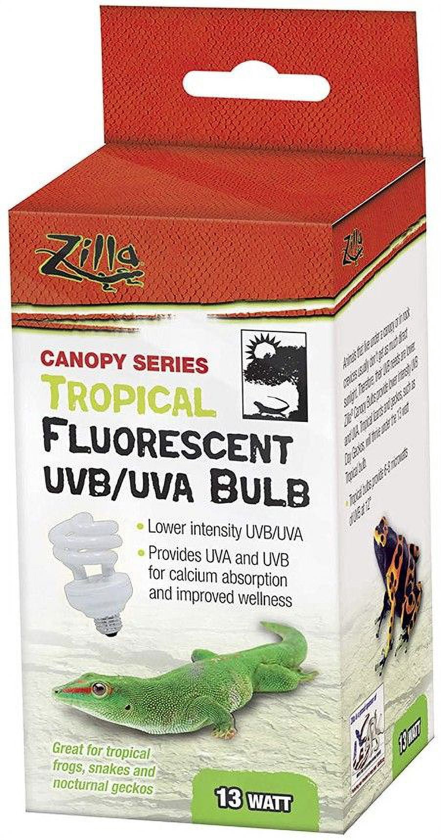 Zilla Canopy Series Tropical Fluorescent UVB/UVA Bulb [Reptile, Lighting Fluorescent] 1 Count