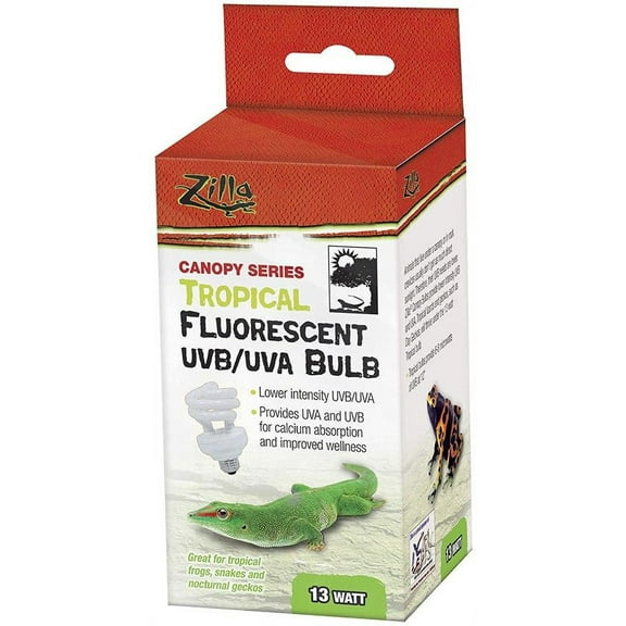 Zilla Canopy Series Tropical Fluorescent UVB/UVA Bulb [Reptile, Lighting Fluorescent] 1 Count