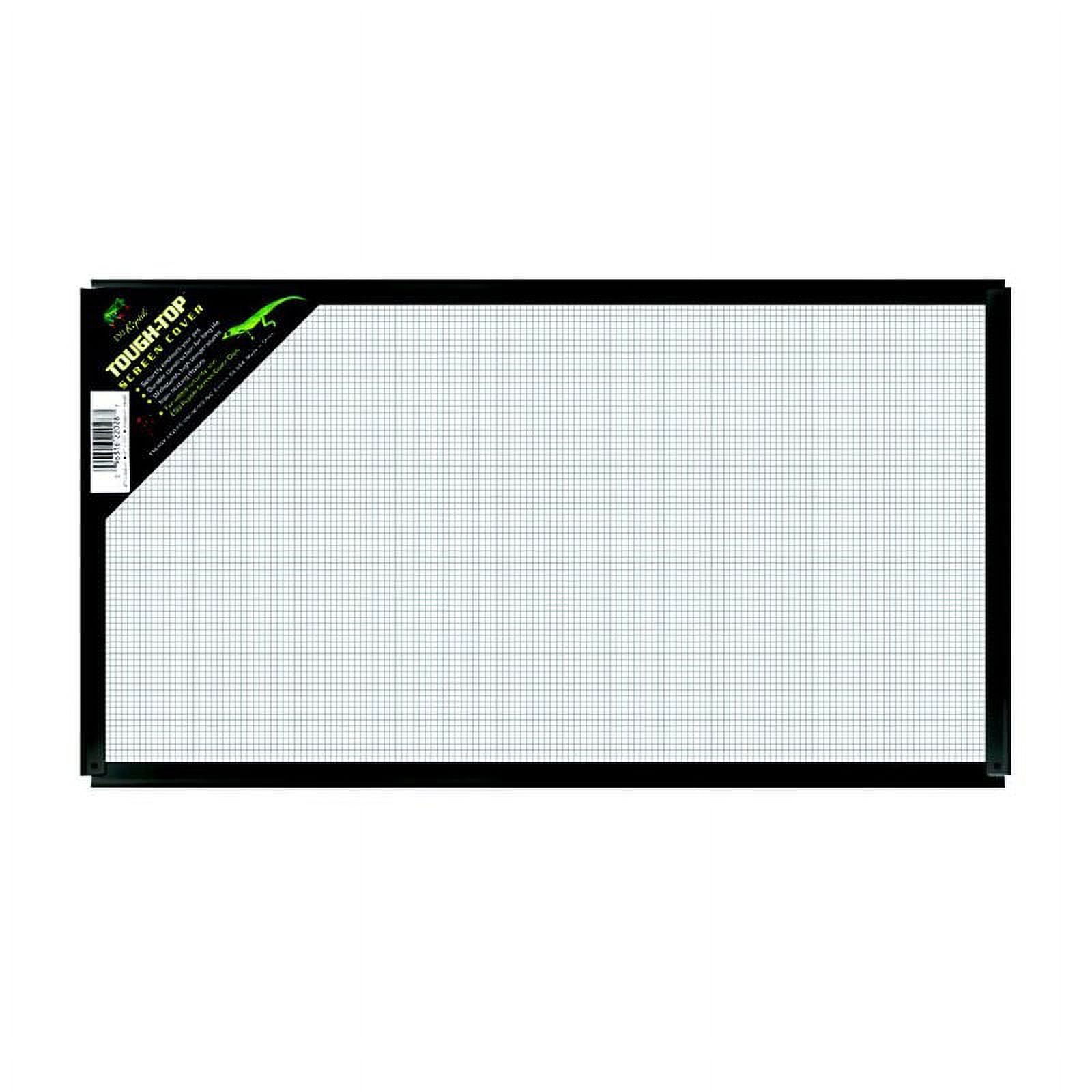 Zilla Fresh Air Terrarium Screen Cover, 48" x 18", Black