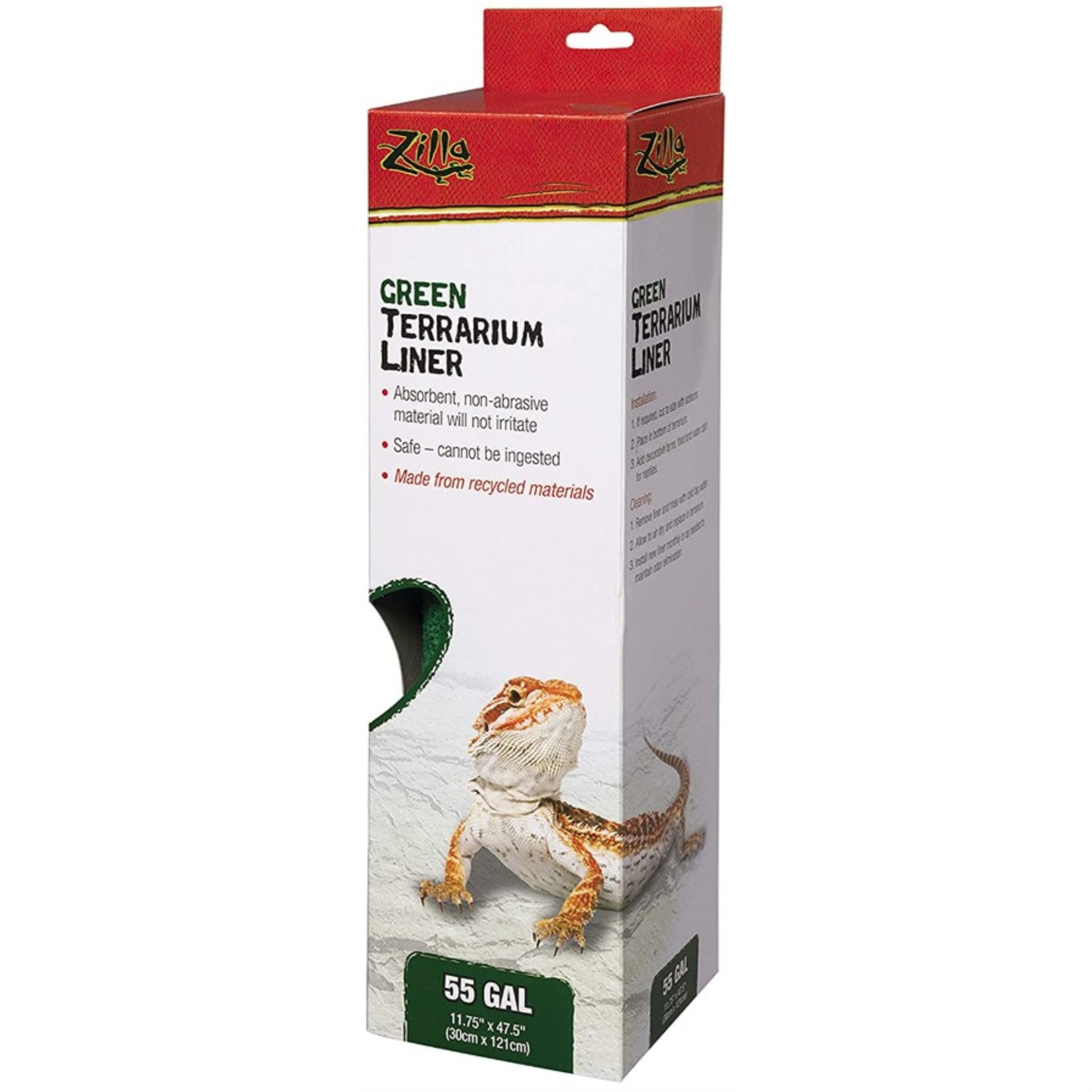 Zilla Green Terrarium Liner for Reptiles
