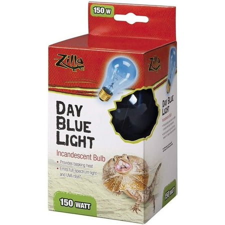 Zilla Incandescent Day Blue Light Bulb for Reptiles [Reptile, Lighting Incandescent] 150 Watt