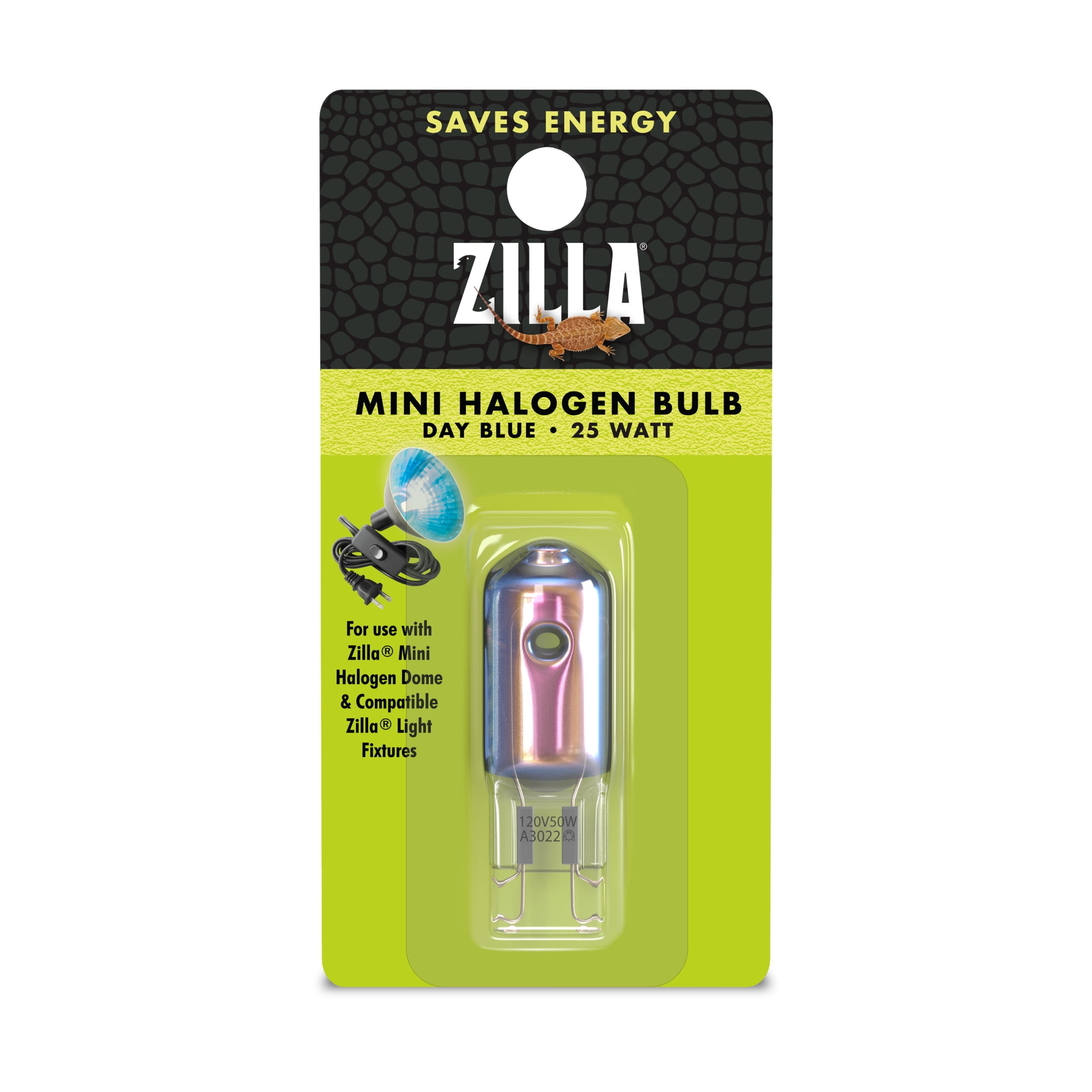 Zilla Mini Halogen Bulb Day Blue 25 Watt