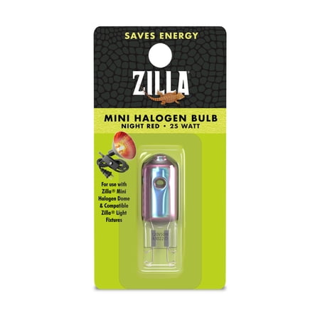 Zilla Mini Halogen Bulb Night Red 25 Watt