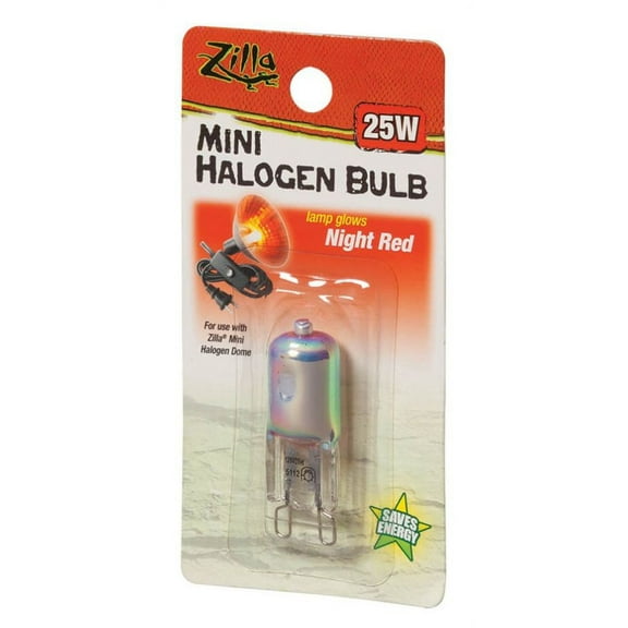 Zilla Mini Halogen Bulb - Night Red [Reptile, Lighting Incandescent] 25W