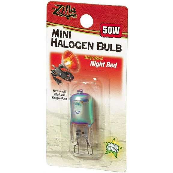Zilla Mini Halogen Bulb - Night Red [Reptile, Lighting Incandescent] 50W